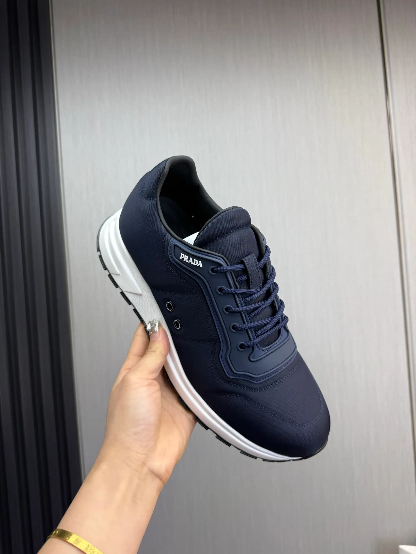 Men's shoes 💰560💰 [PRADA] Popular men's shoes shipped 👏Official website synchronized ⬆️Original imported waterproof fabric + cowhide lining, 1⃣️:1⃣️reproduction, original sole, 38-45 (45. Customized, non-refundable)